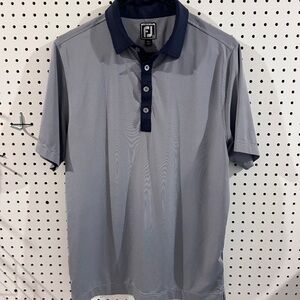 FootJoy Men's Navy and Gray Polo Shirt